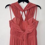 BCBGeneration  Coral Maxi Dress Formal‎ Evening Wear Lined Size 10 HOCO Event Photo 4