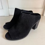 Torrid  black peep toe mules size 11.5 wide width Photo 2
