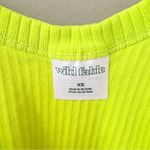 Wild Fable  Ribbed Tank Top Neon Yellow Sz XS Photo 2