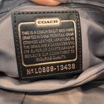 Coach Black Leather Small Baguette Shoulder Purse Flap Leather Parker. Photo 7