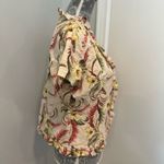 Oscar de la Renta linen Blend Sz: L Hawaiian Floral ruffled Lightweight Blouse. Photo 11