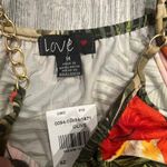 NWT Love Medium Floral Pattern Olive Womens Dress Tropical Cruise Vacation Green Photo 4