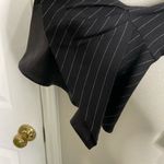 Milly  Pinstripe Black Flare Sleeve Blazer 4 Photo 5