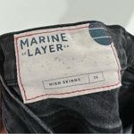 Marine layer  High Rise Skinny Washed Black Jeans Raw Hem Size 26 Photo 8