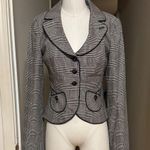 Nanette Lepore Vintage Houndstooth Plaid Blazer Photo 0