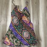 ZARA  Satin Paisley Printed Mini Dress Women’s Small Photo 1