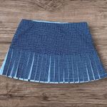 TORY SPORT Pleated Performance Tennis Skirt Women’s Medium Navy White Grid Blue Photo 2