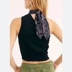 Free People Caroline Black Mock Neck One-Shoulder Top Photo 7