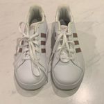 Adidas  Grand Court Rose Gold and White Tennis Shoes Sneakers Photo 1