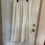 SheIn Large Cream elastic waist tiered short underskirt Midi Skirt Photo 1