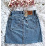 Levi's NWT Levi’s High Rise Deconstructed Denim Skirt Photo 4