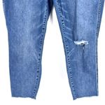 J. Crew Women's Vintage Straight Jeans Distressed Ripped Medium Wash Size 32 Blue Photo 4