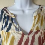 T Tahari Multi Color Cotton Tiered Midi Dress Size XL Sleeveless Summer Boho Photo 8