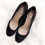 mix no. 6 | Black Ommi 3.5" Block Heel Heels Pump Pumps Microsuede | Size 9 Photo 1