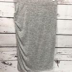 Aritzia Wilfred Free Ruched Bodycon Skirt: Heather Grey Photo 2