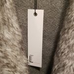 Love Token ππ Faux Fur Trim Knit Jacket ~ Gray Small S NWT Photo 9