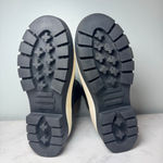 Tory Burch NEW  Hurricane Rain Boots Size 7 Black White Olive Green Wellington Photo 5