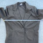 Fashion Bug Vtg Y2K Blazer Suit Jacket Womens S Brown Pinstripe Business Career Photo 5