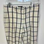 Theory Checkered Treeca Mix Plaid Pants Photo 2