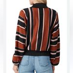 MINKPINK  RTR Stripe Batwing Brown & Black Sweater(Size Medium) Photo 1