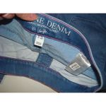 Isaac Mizrahi New Womens  Live Divine Denim Pull On Jeans Blue Gold Snaps 4 Tall Photo 5