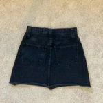 Madewell  black faded denim skirt in size 24 Photo 1