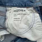 MOTHER The Hustler Ankle Fray Jeans In Thrilling Shots Size 24 Blue Photo 7