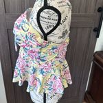 Torrid Underwire Tie-Front Peplum Midkini Top Only, Size 0 (Large) Photo 4