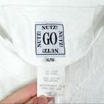 Vintage Y2K Go Nutz Beach Print Cotton Button Up T Photo 3