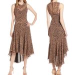Fame and Partners Animal Print Midi Dress Size 2 NWT Photo 1