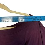 Universal Standard Oversized Boatneck Long Sleeve Top Relaxed Comfy Burgundy XS Photo 5