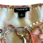 Torrid Colorful Floral Print Blouse Top Shirt Smocked Waist Short Sleeve Size 4x Photo 10