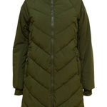 All In Motion  Women's Mid-Length Puffer Jacket Olive Green, Small Photo 0