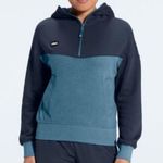 Hoka Utility Wool Blend Hoodie Pullover Blue Colorblock Sweatshirt Sweater NWOT Photo 0