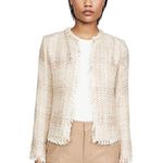 IRO ππ Uptown Sparkle Tweed Jacket ~ Beige Bronze EU 34 NWT Photo 6