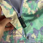 Lauren James  Women's Pink/Purple/Green Camo 1/4 Zip Rain Jacket, Size Medium Photo 3