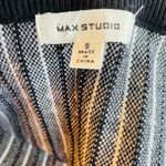 Max Studio  black & white pleated A line midi skirt Photo 1