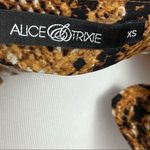 Alice & Trixie  Loose Fit Silk Snake Print Split Sleeve Blouse XS Photo 5
