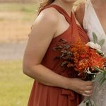 Azazie  Bridesmaid Dress Chiffon Auburn Photo 0