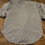 Anthropologie Greyson Western Plaid Pearl Snap Puff
Sleeve Shirt Size Large. EUC Gray Photo 8