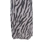 Monrow Slip‎ Tank Dress Mini Sleeveless Zebra Animal Print Gray Size XS Photo 2
