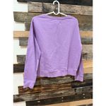 Pact NWT Organic Sweatshirt Women’s Purple Pullover Dreamer Crewneck Crop Sz M Size M Photo 1