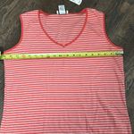 Talbots  100% Cotton Orange Stripped Tank Top 
Size X NEW‎ Photo 4
