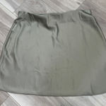 Banana Republic  sage green satin mini slip skirt size large Photo 0