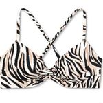 Shade & Shore New Women’s  Zebra Print 34 C Bikini Top NWT Photo 0