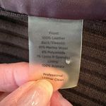 Talbots  pure Italian merino wool and leather button down jacket women's size M Photo 9