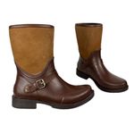 UGG  Sivada Boots Sz 9 Chocolate Brown Two Tone Rain Boots Waterproof Photo 4
