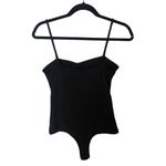 Free People  Intimately Women’s Sz Medium Square Neck Body Suit Black Photo 5