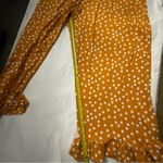 ASOS  Orange Flared Ruffle Hem Polka Dot Pants  20 Twee Coconut Girl Dopamine Photo 6