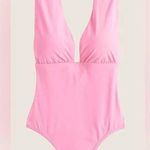 J.Crew Pink Pungle V-Neck One Piece Swimsuit Size 0 Photo 0